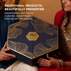 Nutty Gritties LUXE EDITION | Luxury Dry Fruit Gift Hamper with Brass-Finish Bowl