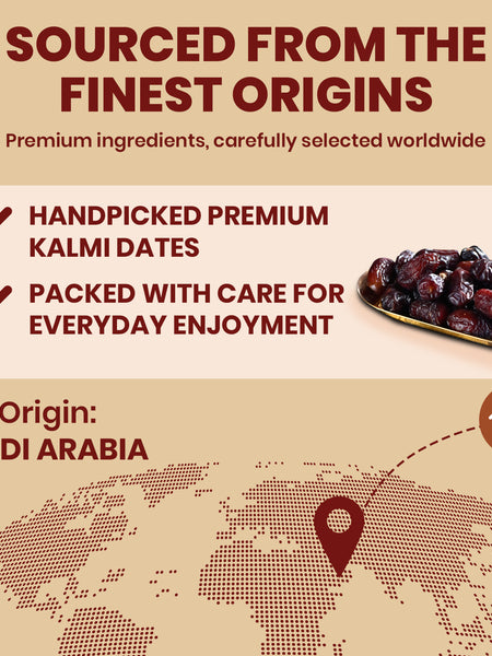 Nutty Gritties Kalmi Dates | Naturally Sweet, Soft & Juicy | No Added Sugar | 350g