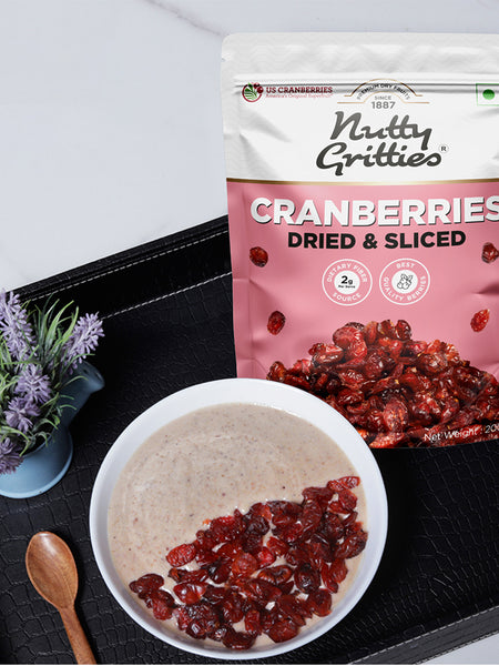 Dried & Sliced Cranberries | Sweet & Tangy | 200 g