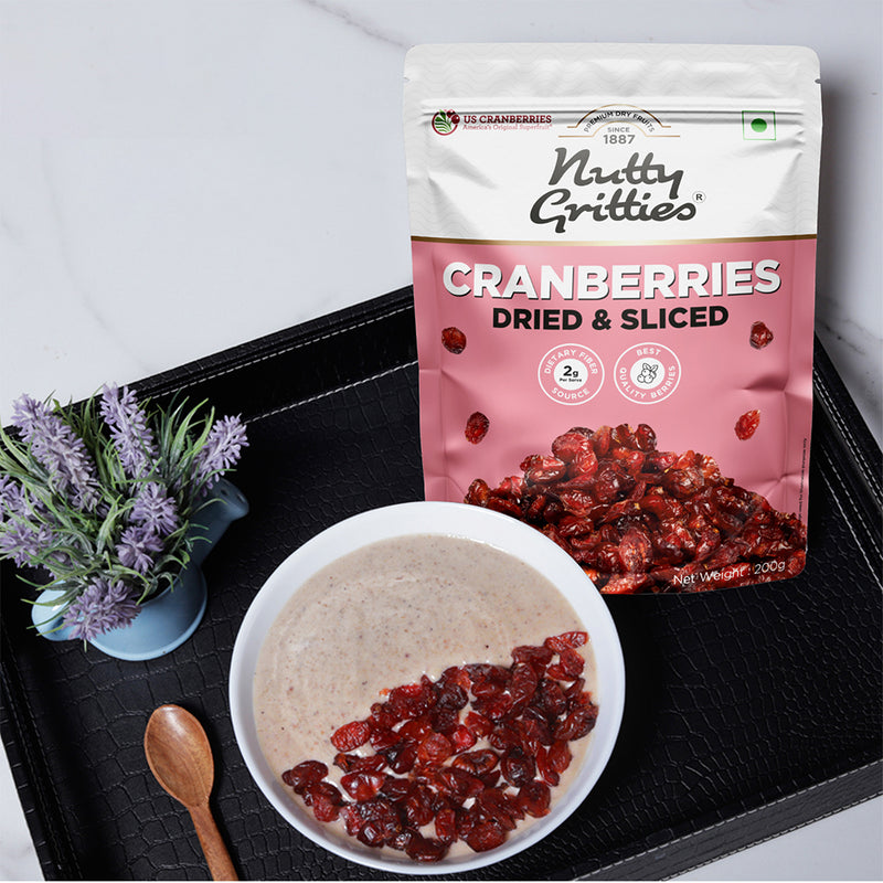 Cranberries Dried & Sliced - 200g