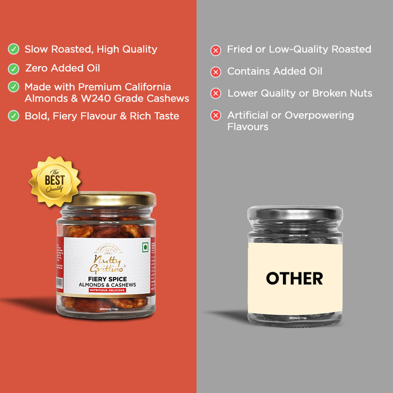 Fiery Spice Almonds & Cashews - 100g