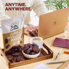 Nutty Gritties Medjool Dates | Large, Soft & Naturally Sweet | Pack of 2 x 350g Each - 700g