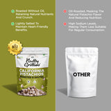 California Pistachios Roasted & Lightly salted (Pack of 4 x 200g  Each) -800g