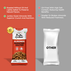 California Almonds Roasted, Lightly Salted (Pack of 6x40g each) - 240g