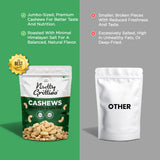 Salted Roasted Cashews, lightly salted Premium Jumbo size - 200g