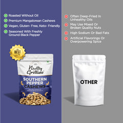 Southern Pepper Cashew Zero Breakage Nuts - 200g