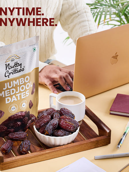 Nutty Gritties Medjool Dates | Large, Soft & Naturally Sweet | No Added Sugar | 350g