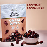 Nutty Gritties Omani Dates | Soft & Juicy, Naturally Sweet | No Added Suga | 500g