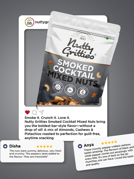 Smoked Cocktail Mixed Nuts - 200g