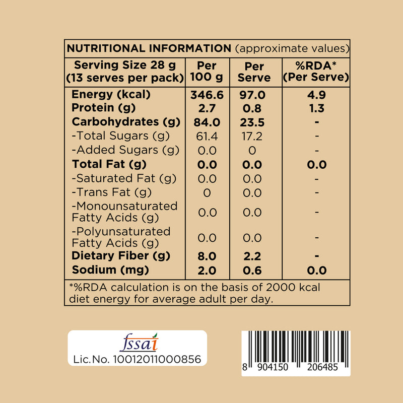 Nutty Gritties Kalmi Dates | Naturally Sweet, Soft & Juicy | No Added Sugar | 350g