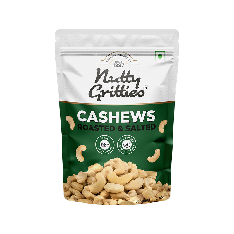 Salted Roasted Cashews, lightly salted Premium Jumbo size - 200g