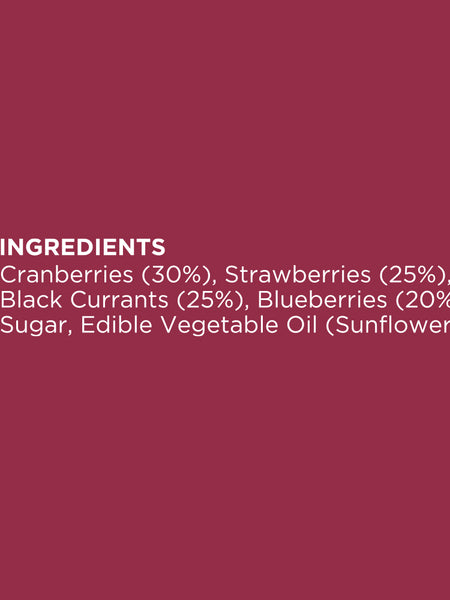 Mixed Berries | Dried Strawberries, Cranberries, Blueberries & Black Currants | 200 g