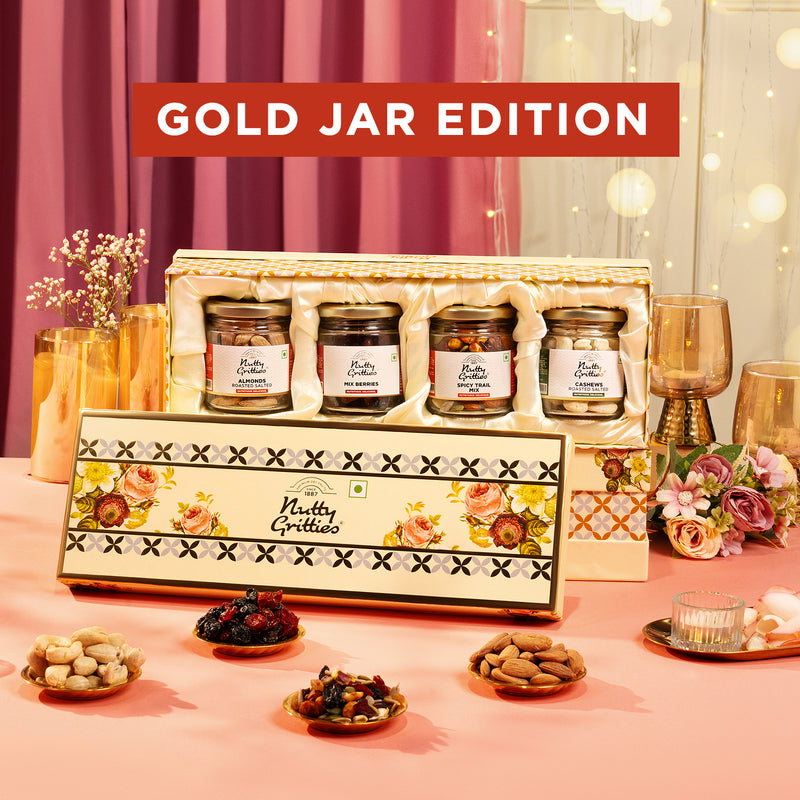Gold Jar Special Gift Box –   Classic Edition Premium Nut Mixes & Berries (400g)
