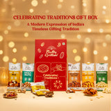 Nutty Gritties Celebrating Traditions Premium Gift Box | Gourmet Nuts, Dry Fruits & Better-for-You Snacks | Festive & Corporate Gift Hamper 206g