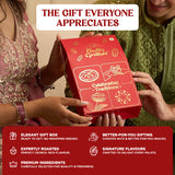 Nutty Gritties Celebrating Traditions Premium Gift Box | Gourmet Nuts, Dry Fruits & Better-for-You Snacks | Festive & Corporate Gift Hamper 206g