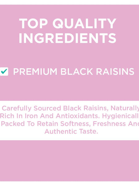 Black Raisins | Naturally Sweet & Fruity | 200 g