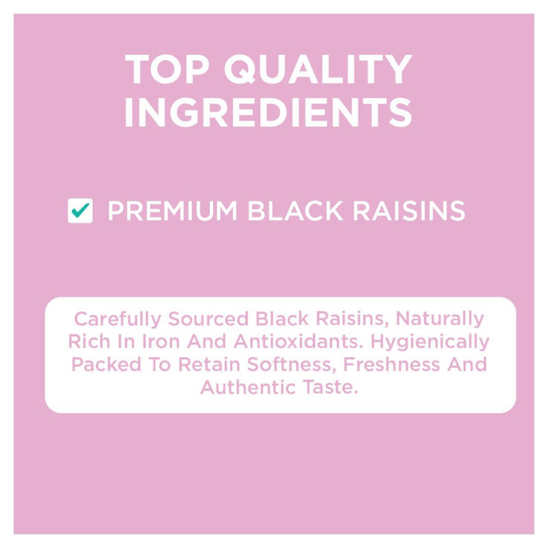 Black Raisins | Naturally Sweet & Fruity | 200 g