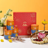 Festive Edition Gift Box – Christmas Special Premium Dry Fruits & Nut Mixes in Reusable Tin Jars (800g)