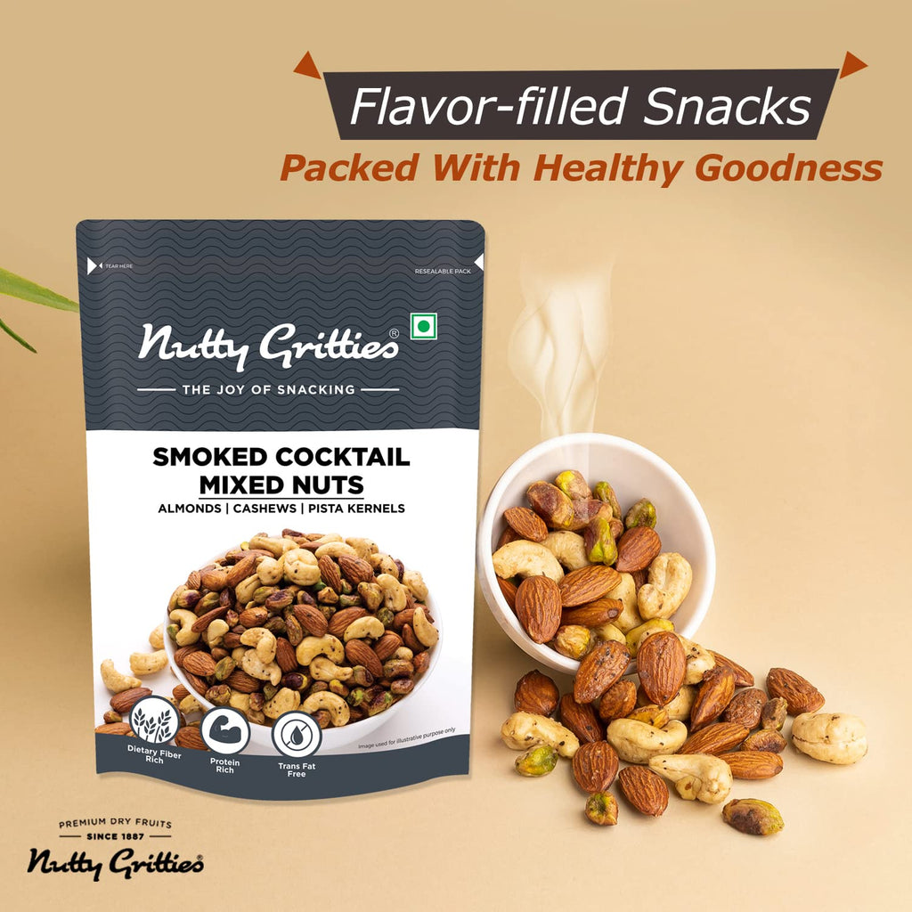 Smoked Cocktail Mixed Nuts, Thai Chilli Blend Combo pack - 400g