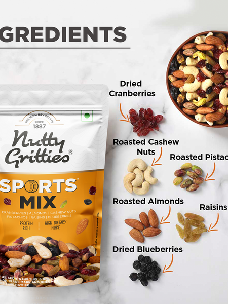 Sports Mix (Pack of 5 x 350g Each) - 1750g