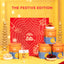 Nutty Gritties Festive Indulgence Premium Gift Box | Special Premium Dry Fruits & Nut Mixes in Reusable Tin Jars (708g))