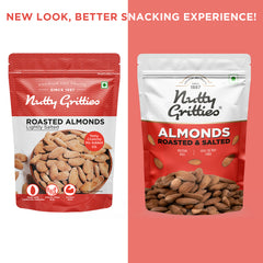 Roasted Salted Almonds (Pack of 5 x 200g Each ) - 1kg