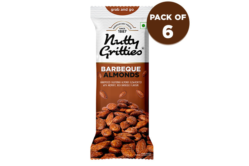 Barbeque Almonds ( Pack of  6, 40g each)
