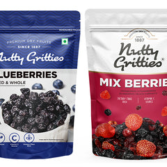 Mix Berries, Dried Blueberries Combo pack - 350g