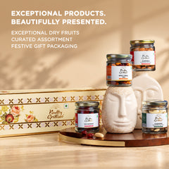 Nutty Gritties Gold Jar Gift Box | Exceptional Nut Mixes & Berries | Limited Edition | 400g