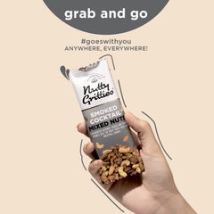 Grab And Go Mix Combo  Sports Mix, Pepper Cashews, Barbeque Almonds, Thai Chilli Blend, Daily Nuts, Smoked Cocktail Mixed Nuts, Roasted Salted Almonds and Cashew, Pistachios  (Pack of 9, 1 each), 350g