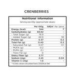 US Dried & Sliced Cranberries 200g ( Pack of 2 )