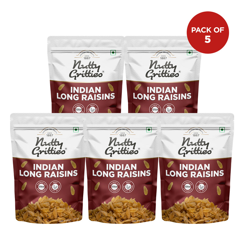 Indian Long Raisins | Naturally Sweet & Fruity | 200 g