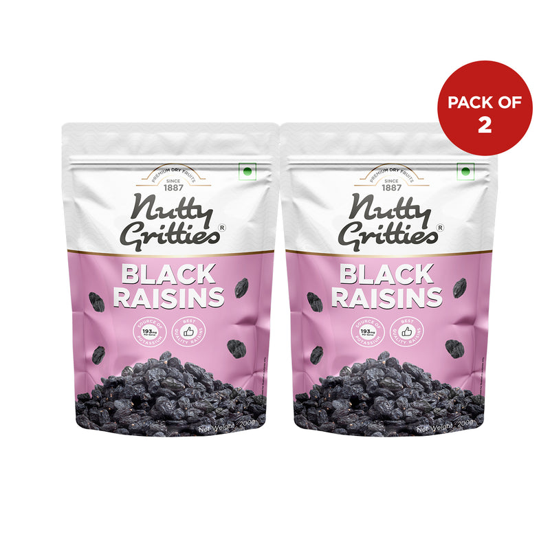 Black Raisins | Naturally Sweet & Fruity | 200 g