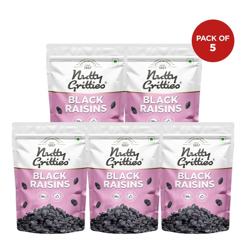 Black Raisins | Naturally Sweet & Fruity | 200 g