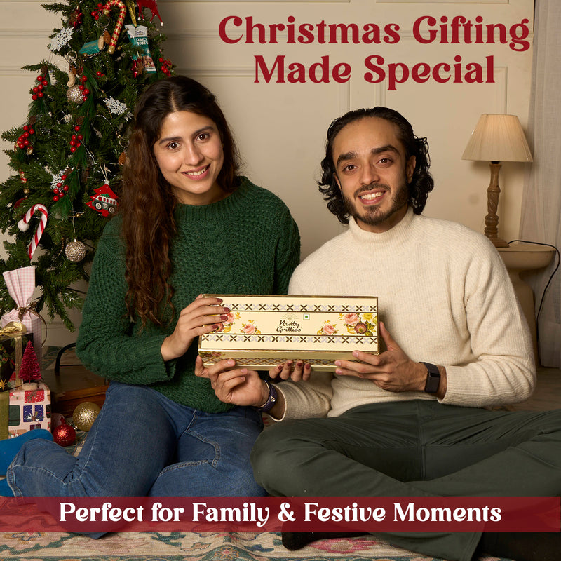 Gold Jar Special Gift Box – Christmas Edition Premium Nut Mixes & Berries (400g)
