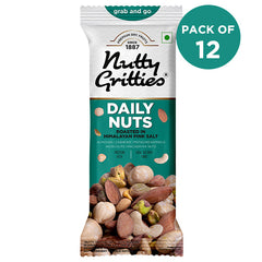 Daily Nuts Roasted in Himalayan Pink Salt  (Pack of  12 x 35g each) - 420g