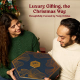 LUXE EDITION Premium Dry Fruit Christmas Gift Box | Curated Selection of Jumbo Dates, Cashews, Almonds, Raisins, Pecans & Pistachios | Includes Elegant Brass Finish Bowl | 1.15kg