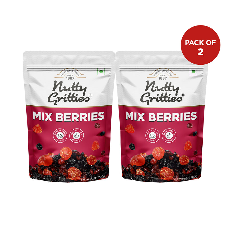 Mixed Berries | Dried Strawberries, Cranberries, Blueberries & Black Currants | 200 g
