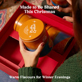 Festive Edition Gift Box – Christmas Special Premium Dry Fruits & Nut Mixes in Reusable Tin Jars (800g)