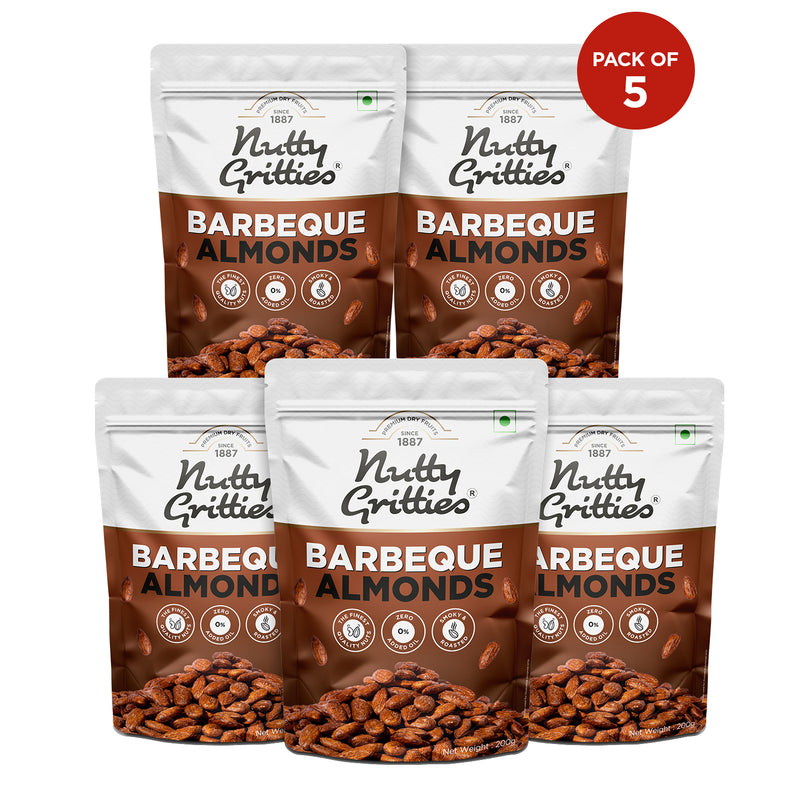 Barbeque Almonds 200 g (Pack of 5 )