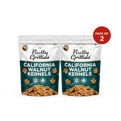 California Walnut Kernels (Pack of 2 x 200g Each ) - 400g