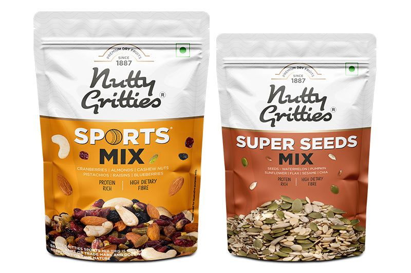 Combo Pack - Sports Mix 350 g, Super Seeds Mix 200g - 550g