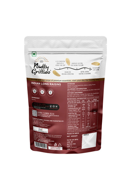 Indian Long Raisins (Pack of 2, 200 g Each ) 400 g