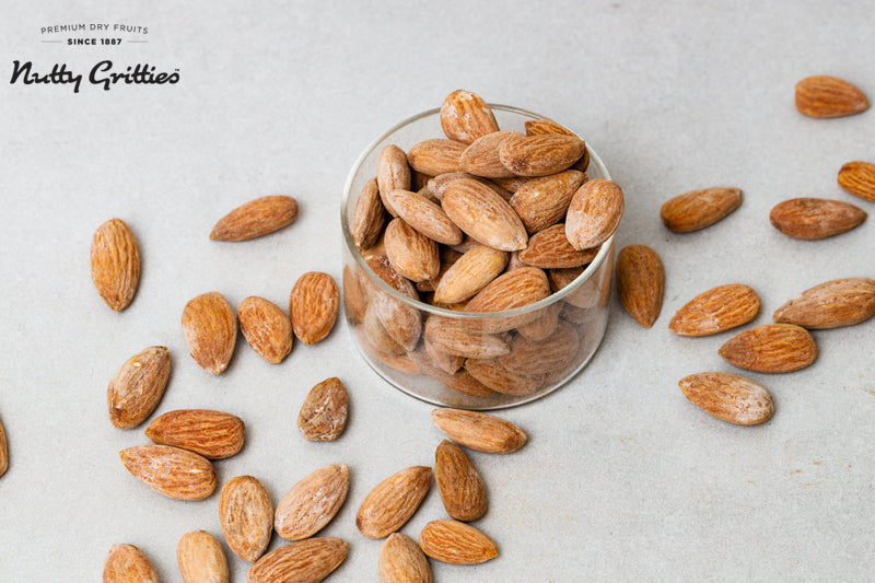 Roasted Salted Almonds (Pack of 2 x 200g Each ) - 400g