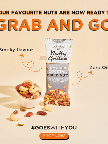 Smoked Cocktail Mixed Nuts (Pack of 6x40g each) 240g