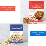 Combo Pack - California Almonds, Cashew Nuts and Long Raisins, 600g
