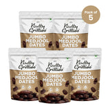 Nutty Gritties Medjool Dates | Large, Soft & Naturally Sweet | Pack of 5 x 350g Each - 1.75Kg