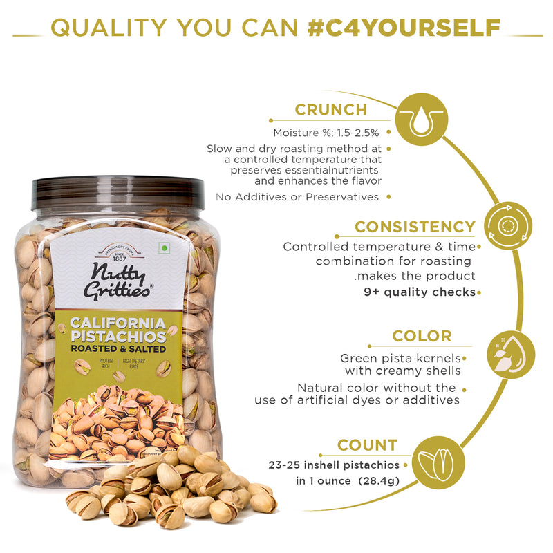 California Pistachios  Roasted & Lightly Salted - 800g