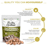 California Pistachios Roasted & Lightly salted (Pack of 5 x 200g  Each) -1 Kg