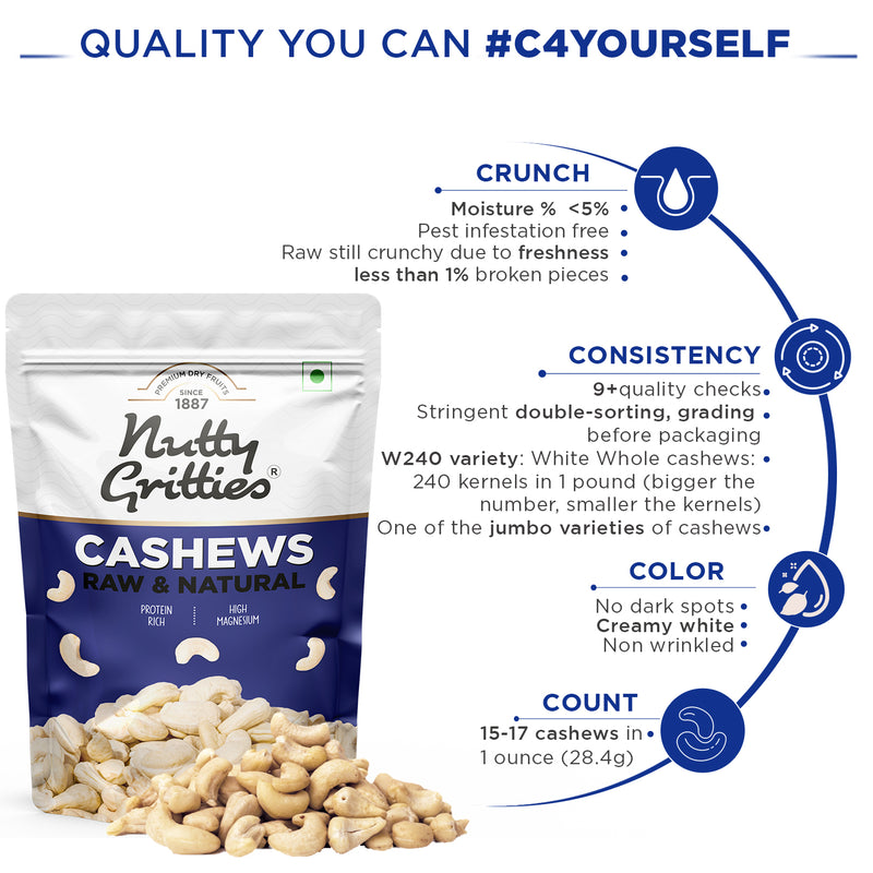 Cashew Nuts - 200 g (W240)